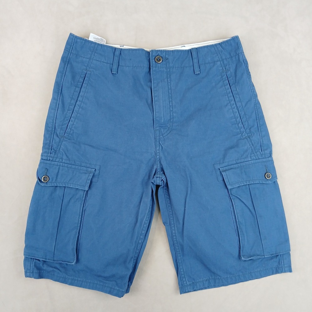 Levis 30x11 Mens Cargo Shorts Canvas‎ Ripstop Blue